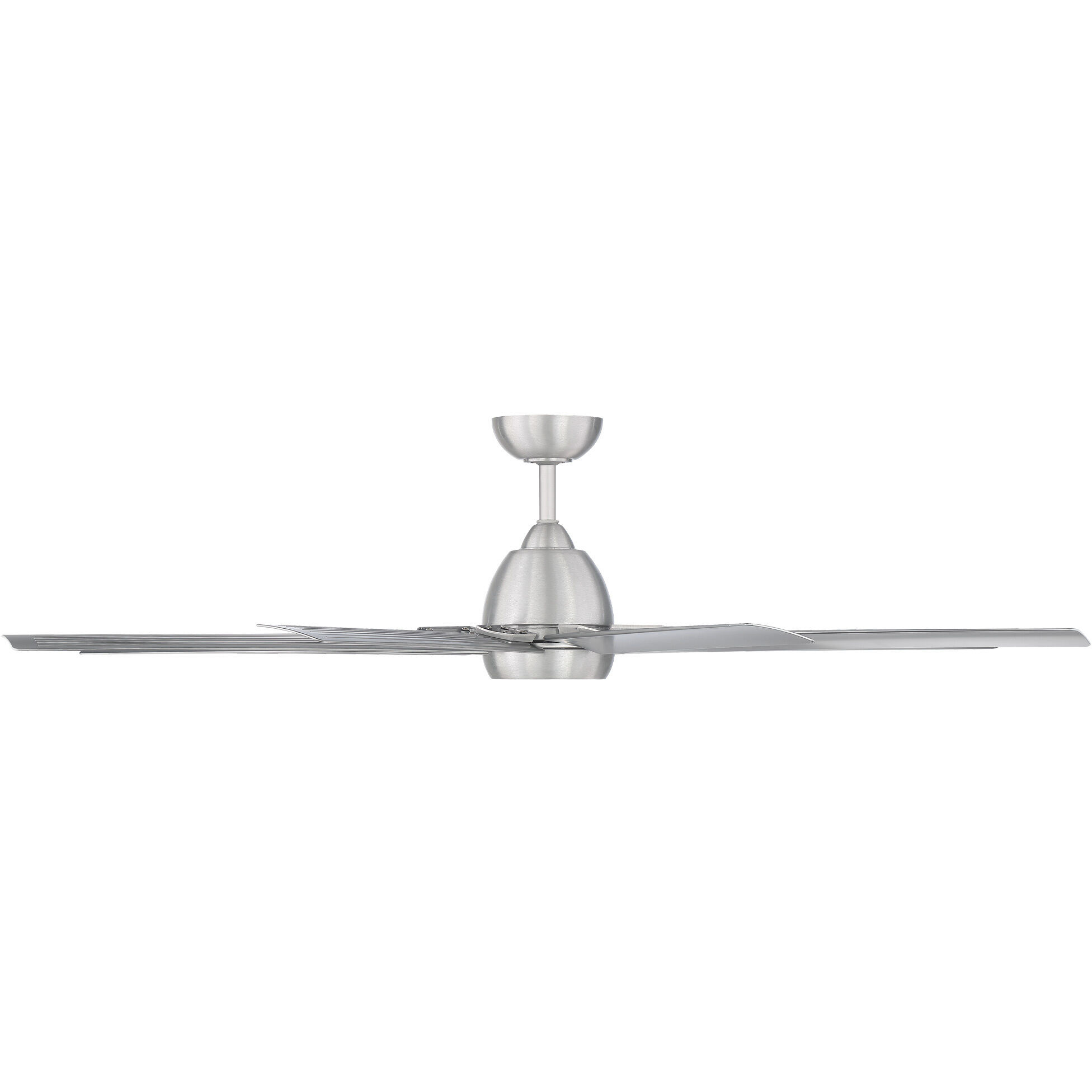 Mocha XL 66 inch Brushed Aluminum Downrod Ceiling Fans, Smart Fan