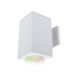 Cube Arch Black Sconce Wall Light in Flood, 90, Color Changing, Away From Wall