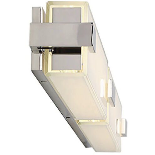 Bliss LED 36 inch Polished Nickel Bath Vanity & Wall Light in 3500K, dweLED