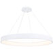 Corso LED 52.5 inch White Pendant Ceiling Light, dweLED