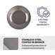 Inground Recessed Light 12 4.1 watt Stainless Steel Coated in Bronze Path Indicator Light in 2700K Warm LED, WAC Landscape