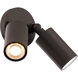 Cylinder LED 5.06 inch Bronze Outdoor Wall Light