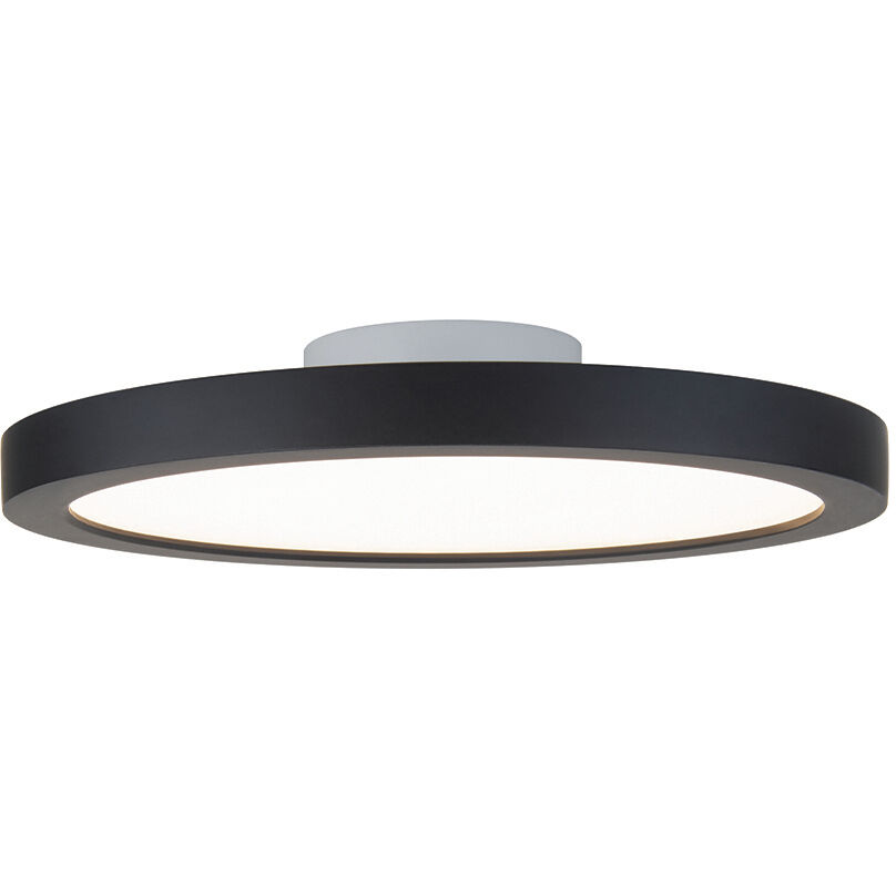 Round LED 7 inch Black Flush Mount Ceiling Light in 3500K, 1, WAC Limited