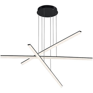 Stack LED 48 inch Black Pendant Ceiling Light, dweLED