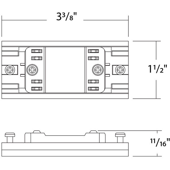 Ventrix White Track Component Ceiling Light