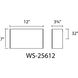 Blok LED 12 inch White Bath Vanity & Wall Light in 3000K, dweLED
