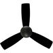 Orb 44 inch Matte White Flush Mount Ceiling Fans, Smart Fan