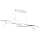 Divergence LED 22.38 inch Chrome Chandelier Ceiling Light, dweLED