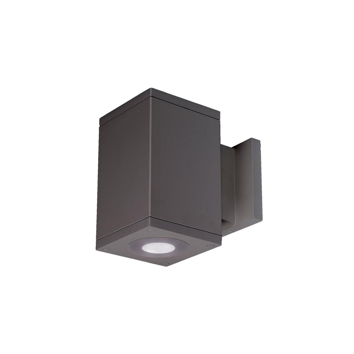 Cube Arch LED 4.5 inch Graphite Sconce Wall Light in Narrow, 90, 2700K, Straight Up/Down