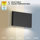 Tablet LED 5.5 inch Black Outdoor Wall Light