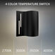 Swivet LED 8 inch Black Outdoor Wall Light, dweLED