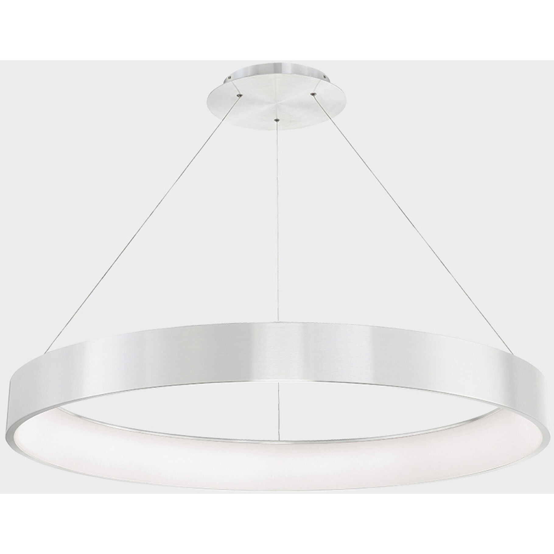 Corso LED 42.5 inch Brushed Aluminum Pendant Ceiling Light, dweLED