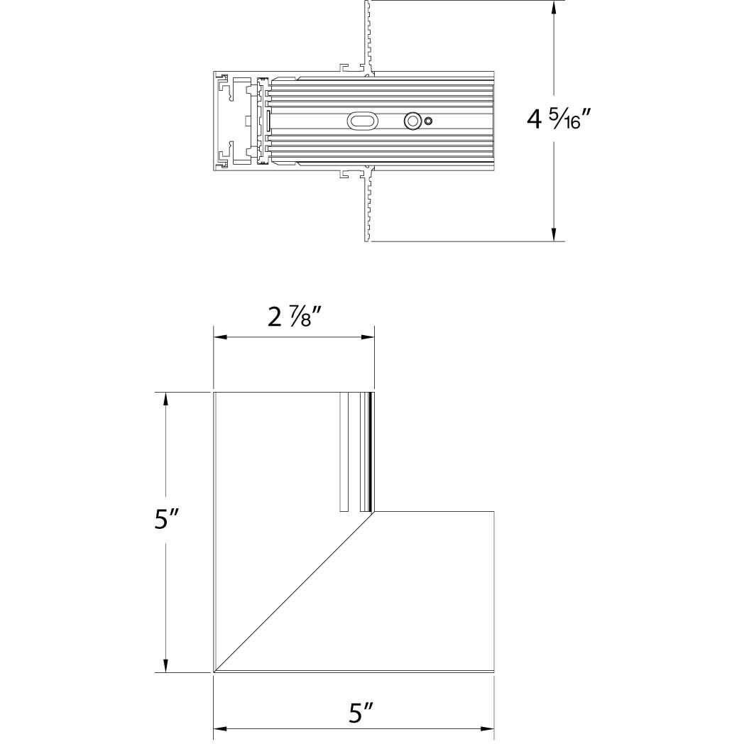 Ventrix Black Track Component Ceiling Light