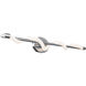 Jasmine LED 37 inch Chrome Bath Vanity & Wall Light, dweLED