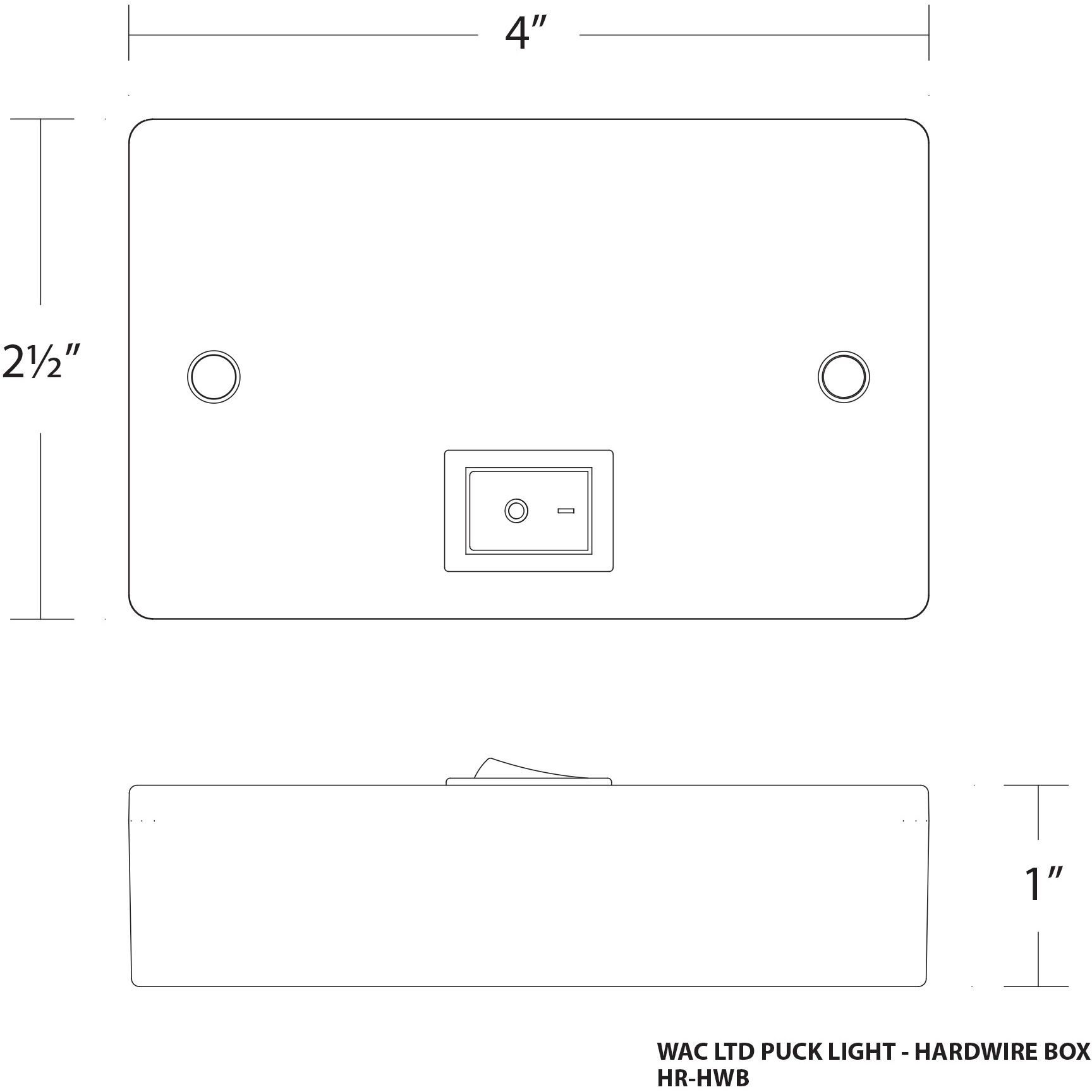 Tyler Black Button Light, WAC Limited