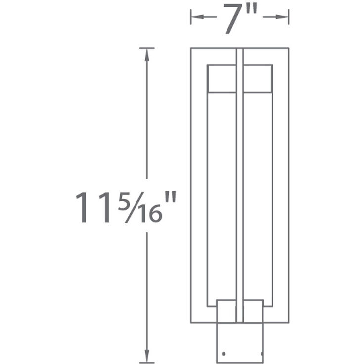 Chamber LED 20.31 inch Black Outdoor Post Light, dweLED