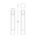 Tower 277 13.2 watt Bronze Bollard Light in 3000K Warm White LED, WAC Landscape