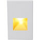 WAC Lighting Tyler 120 3.80 watt White Step and Wall Light in Amber, WAC Lighting WL-LED200-AM-WT - Open Box