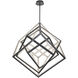 Atlas LED 35.25 inch Black Chandelier Ceiling Light, dweLED
