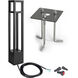 Tower 120 12.5 watt Black Bollard Lighting in 2700K, WAC Landscape
