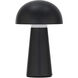 Darla 8.63 inch 2 watt Black Rechargeable Table Lamp Portable Light