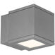 Rubix LED 5 inch Graphite Outdoor Wall Light