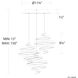 Double Entendre 3 Light 12 inch Black Aged Brass Linear Pendant Ceiling Light in 4000K, dweLED