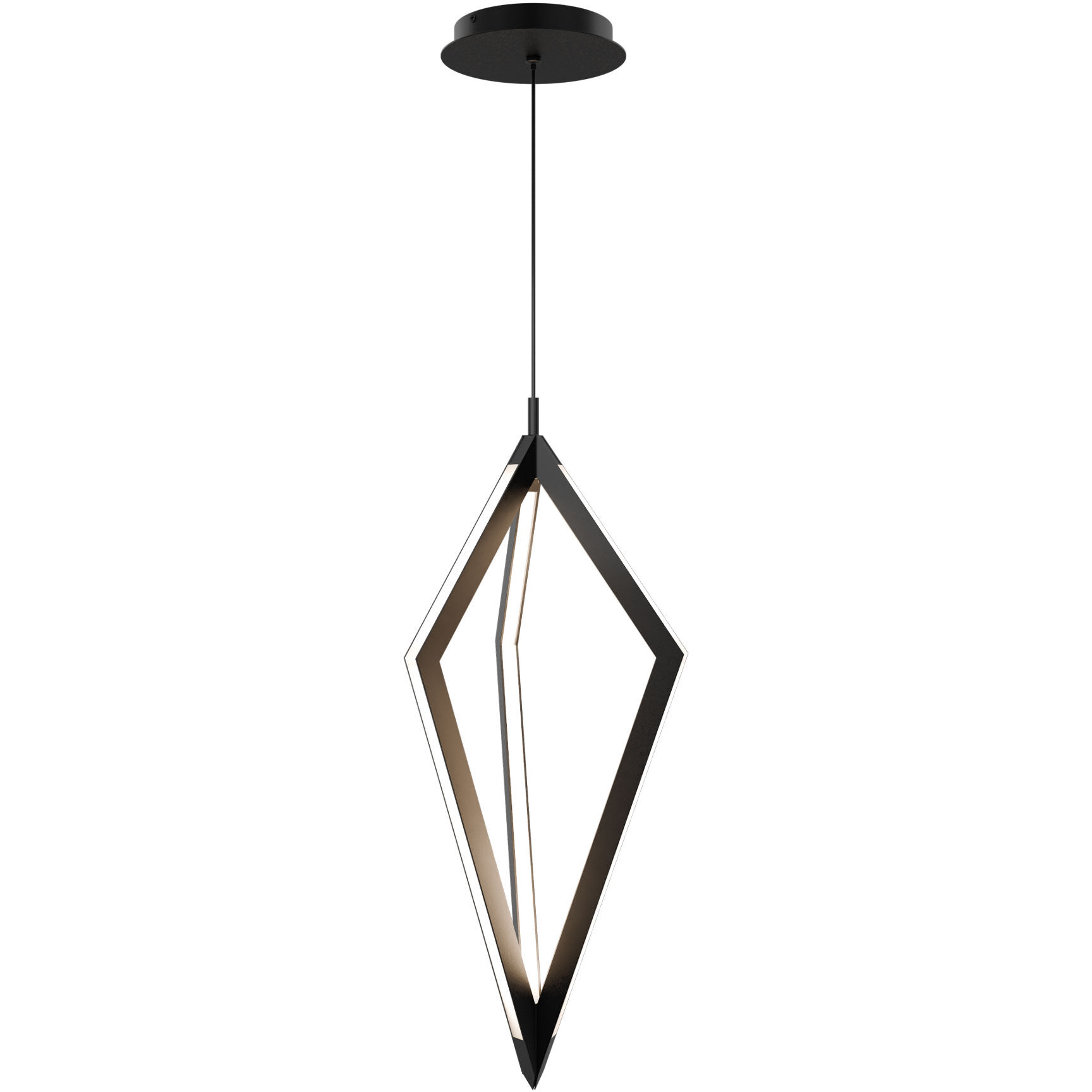 Tribeca LED 9 inch Black Pendant Ceiling Light in 3500K, dweLED
