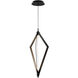 Tribeca LED 9 inch Black Pendant Ceiling Light in 3000K, dweLED
