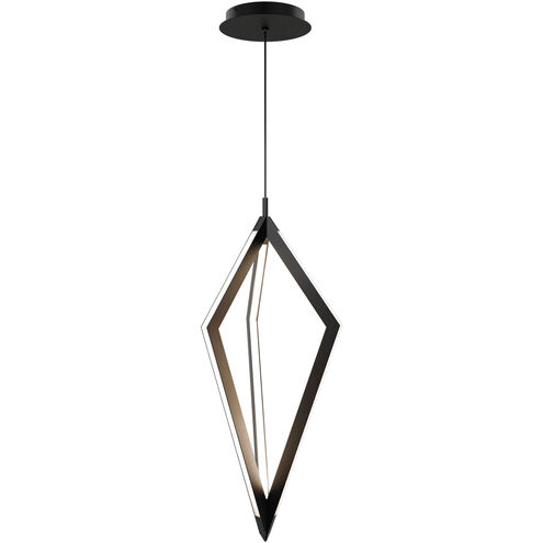 Tribeca LED 9 inch Black Pendant Ceiling Light in 3500K, dweLED