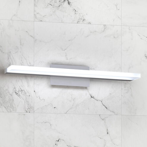 Level LED 19 inch White Bath Vanity & Wall Light, dweLED