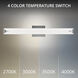 Straitaway LED 32 inch Brushed Nickel Bath Vanity & Wall Light in 3500K, dweLED