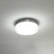 Dot LED 8.88 inch Stainless Steel Flush Mount Ceiling Light in 2700K, dweLED