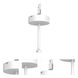 Ventrix White Track Component Ceiling Light
