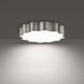 Vaughan LED 20 inch Brushed Nickel Flush Mount Ceiling Light, dweLED