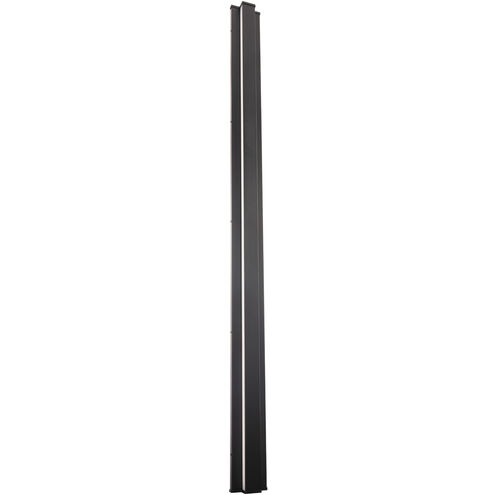 Revels 2 Light 72 inch Black Outdoor Wall Light in 3500K