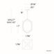 Geometrix LED 12.63 inch Black Pendant Ceiling Light, dweLED