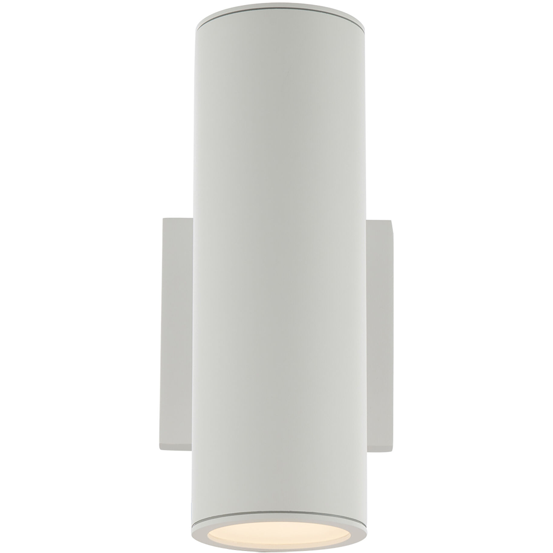 Cylinder LED 9.42 inch White Outdoor Wall Light
