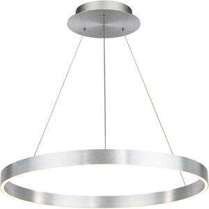 Sirius LED 24 inch Brushed Aluminum Pendant Ceiling Light, dweLED
