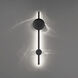 Clocker LED 3.5 inch Black ADA Wall Sconce Wall Light, dweLED