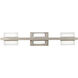 Interlok LED 24 inch Brushed Nickel Bath Vanity & Wall Light in 3500K, dweLED