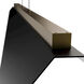 Parasail LED 47.5 inch Black Aged Brass Linear Pendant Ceiling Light, dweLED