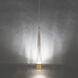 Quill LED 2.34 inch Aged Brass Pendant Ceiling Light in 2700K, dweLED