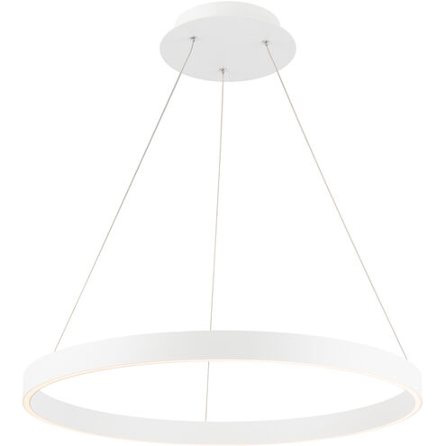 Sirius 1 Light 24 inch White Pendant Ceiling Light, dweLED