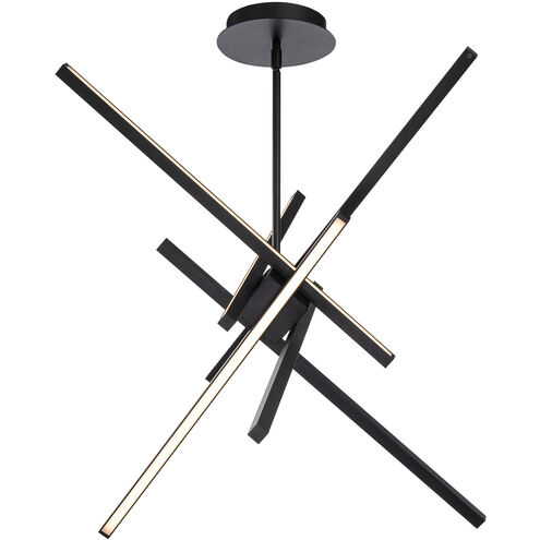 Parallax LED 28.75 inch Black Pendant Ceiling Light, dweLED