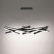 Parallax Linear Pendant Ceiling Light in Black, dweLED