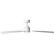 Clean 52 inch Matte White Downrod Ceiling Fans, Smart Fan