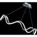 Morae 1 Light 29.88 inch Black Pendant Ceiling Light in Brushed Nickel, dweLED