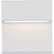 Balance LED 6 inch White Outdoor Wall Light in 3000K, dweLED