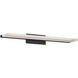 Level LED 25 inch Black Bath Vanity & Wall Light, dweLED